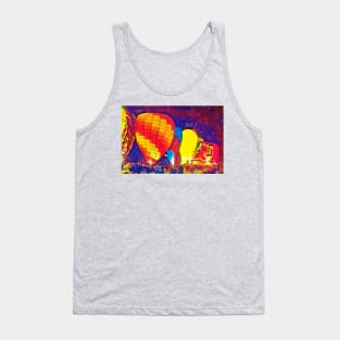 Night Hot Air Balloon Festival In Fauvism Tank Top